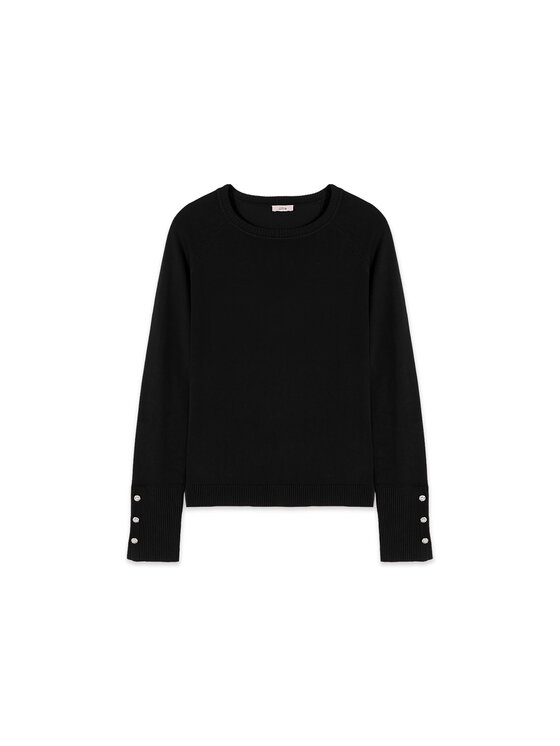 Oltre Oltre Maglione M304J005558N033 Nero Regular Fit