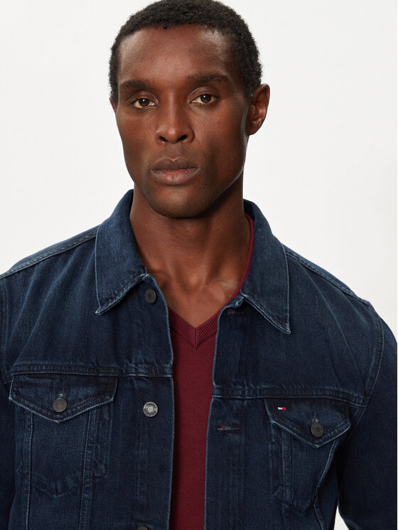 Tommy Hilfiger Tommy Hilfiger Džinsa jaka Trucker MW0MW37263 Tumši zils Regular Fit