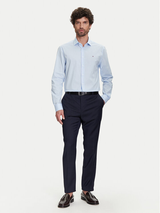 Tommy Hilfiger Tommy Hilfiger Сорочка MW0MW38347 Блакитний Slim Fit