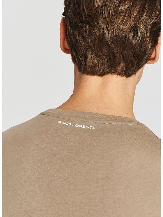 Pako Lorente Pako Lorente T-Shirt P26SF-TT-001 Beżowy Regular Fit