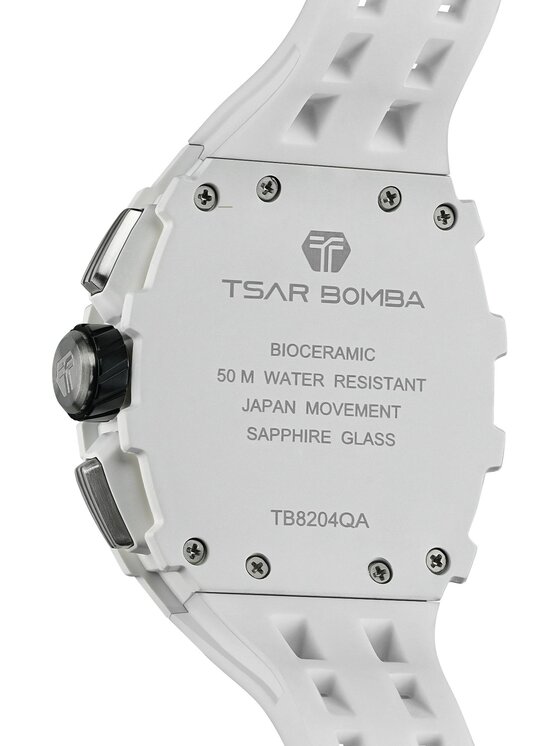 Tsar Bomba Tsar Bomba Hodinky TB8204QA-01 Biela
