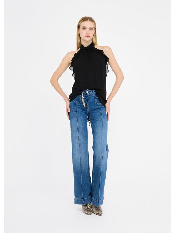 Liu Jo Liu Jo Top CF5119TS86922222 Nero Regular Fit