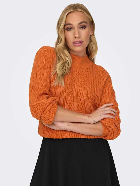 JDY JDY Rollkragenpullover Justy 15305467 Orange Regular Fit