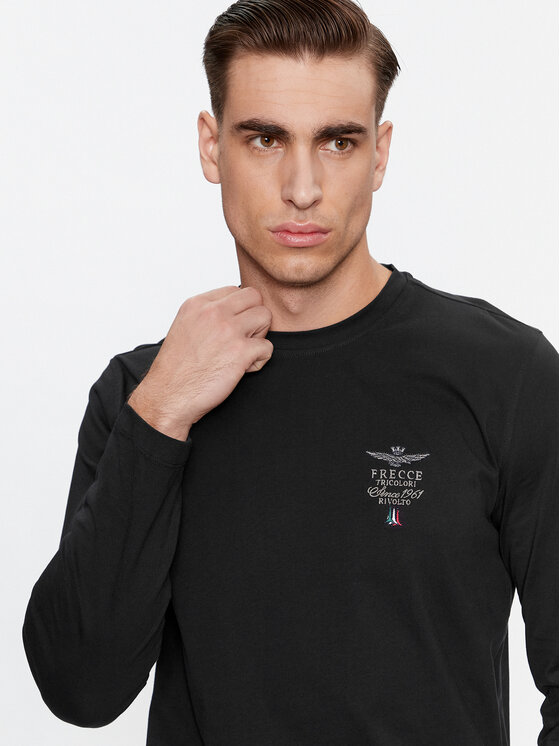 Aeronautica Militare Aeronautica Militare Longsleeve 232TS2015J592 Nero Regular Fit