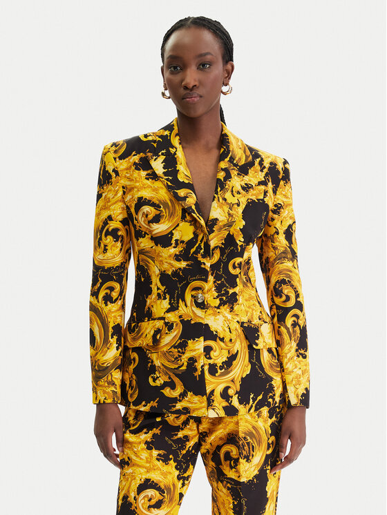 Versace Jeans Couture Marynarka 80HAQ702 NS756 Czarny Regular Fit