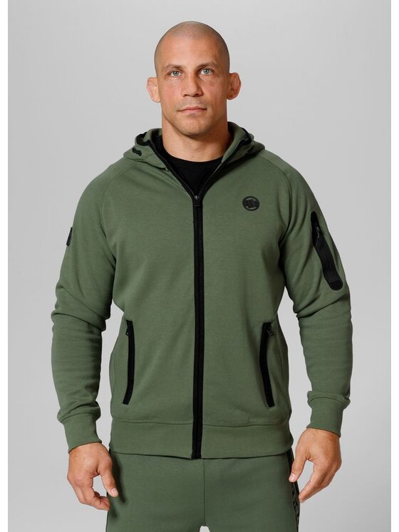 PITBULL PITBULL Bluza Hermes Zielony Regular Fit