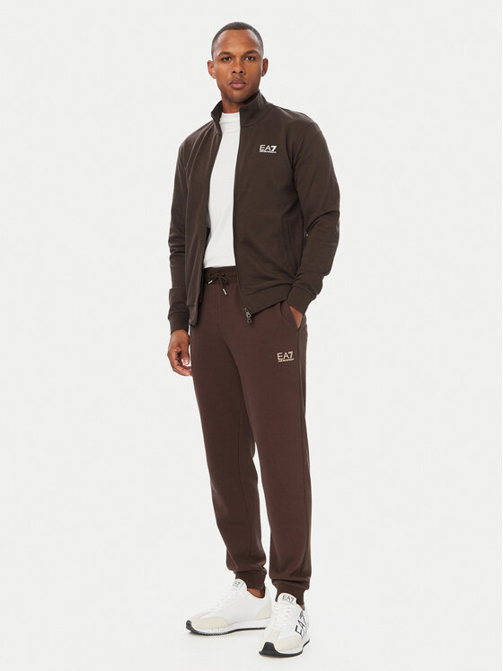 EA7 Emporio Armani EA7 Emporio Armani Mikina 8NPM31 PJVRZ U6027 Tmavo hnedá Regular Fit