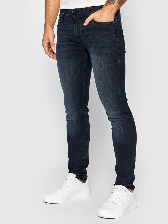 Jack&Jones Džinsi Liam Original Agi 12166852 Tumši zils Skinny Fit