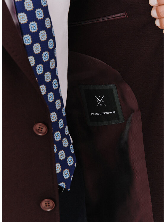 Pako Lorente Pako Lorente Marynarka P24WF-3X-012 Bordowy Slim Fit