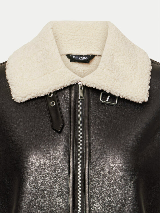 Pieces Pieces Bezrękawnik Janelle 17152466 Czarny Regular Fit