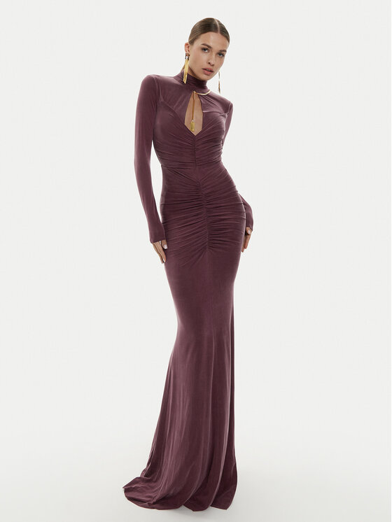 Elisabetta Franchi Elisabetta Franchi Õhtune kleit AB-616-46E2-V800 Bordoopunane Slim Fit