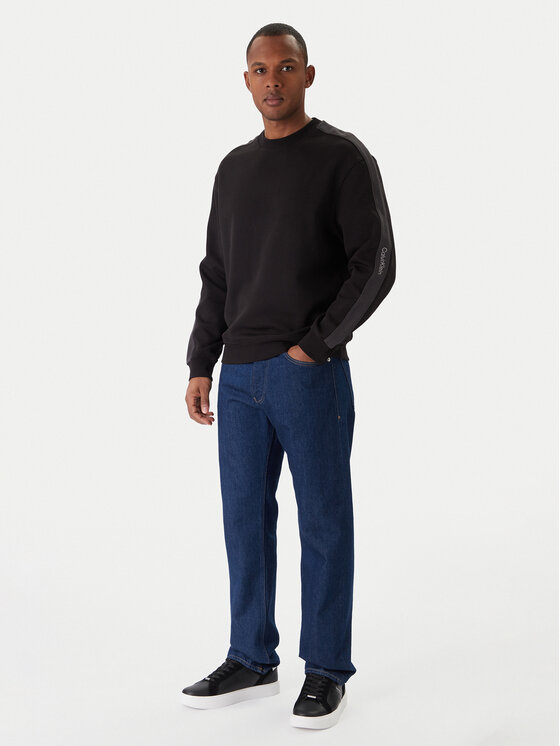 Calvin Klein Jeans Calvin Klein Jeans Μπλούζα Logo Tape J30J327230 Μαύρο Regular Fit