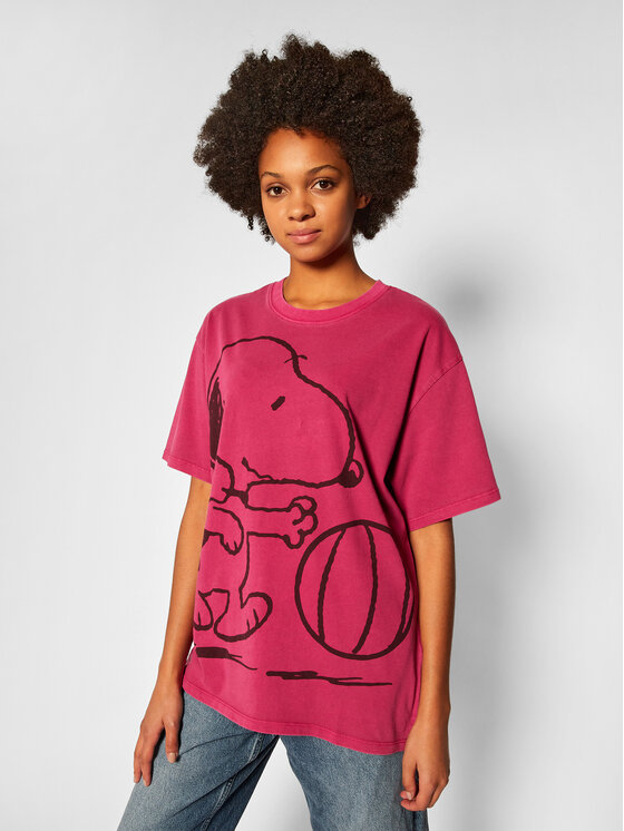 Levi's® Levi's® T-shirt PEANUTS® Snoopy Soccer Tee 56152-0002 Rosa Oversize