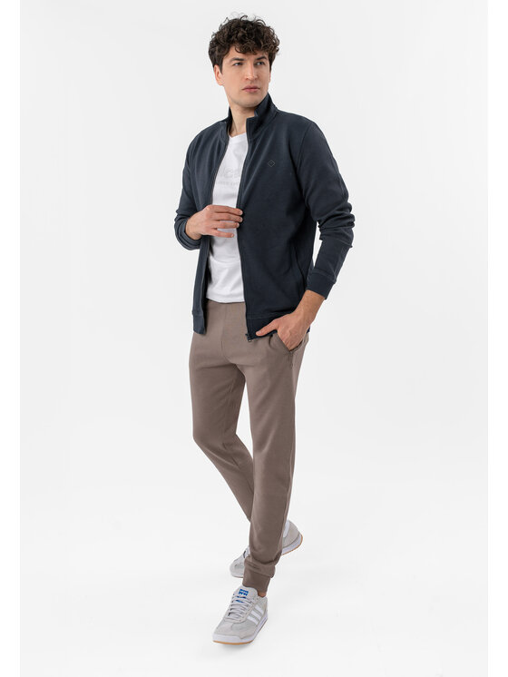Volcano Volcano Bluza B-STRIPE Niebieski Regular Fit
