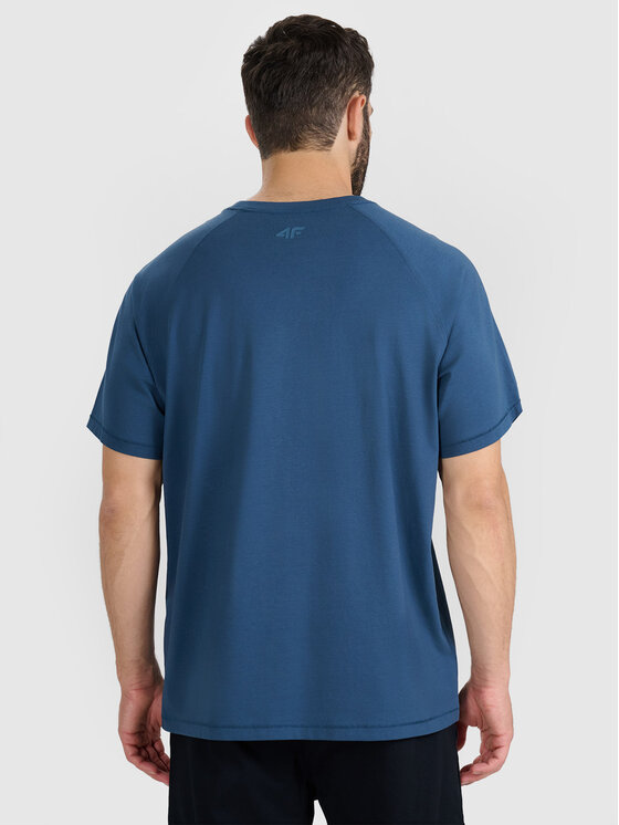 4F 4F T-Shirt EASY WEAR Turkusowy Oversize
