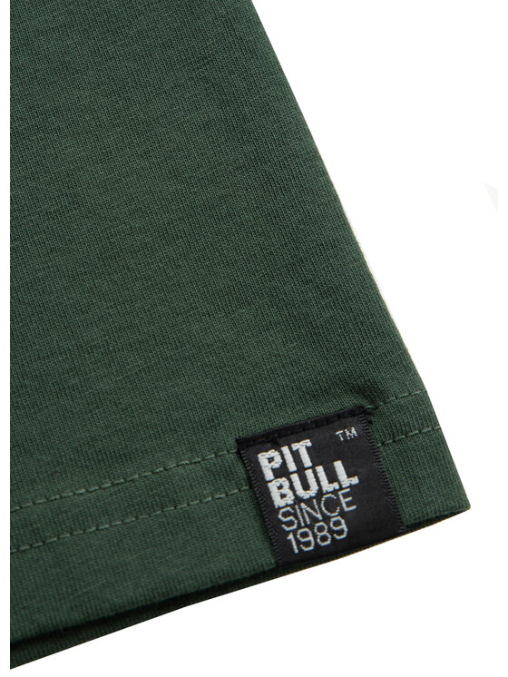 PITBULL PITBULL T-Shirt Koszulka Zielony Regular Fit