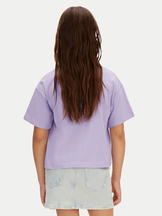 Calvin Klein Jeans Calvin Klein Jeans Póló LVCKSJA16G Lila Boxy Fit