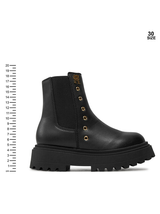 Tommy Hilfiger Tommy Hilfiger Čizme Chelsea Boot T3A5-33578-1351 M Crna