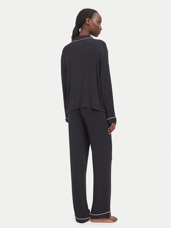 Juicy Couture Juicy Couture Pyžamo JCYPJ126856 Černá Relaxed Fit