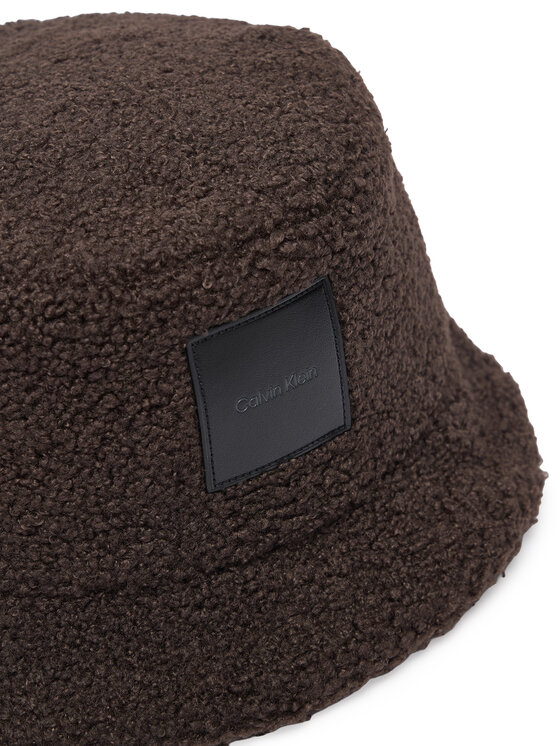 Calvin Klein Calvin Klein Kübar All-Over Sherpa W/ Patch Bucket LV04F5097G Tumepruun