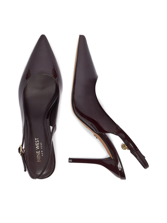 Nine West Nine West Pantofi cu toc subțire CEO-CD25-316-1 Vișiniu