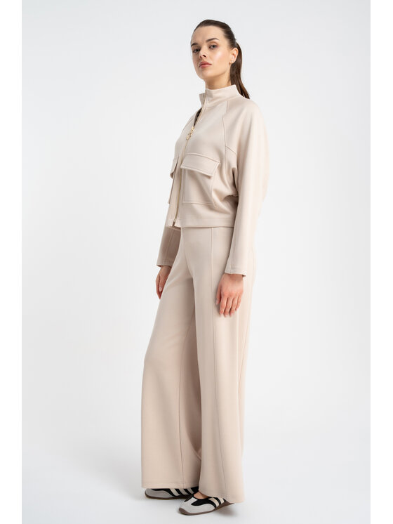 CLICK CLICK Μπουφάν μεταβατικό 71-0092 Μπεζ Regular Fit