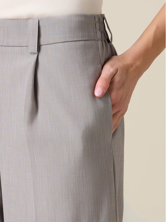 Oltre Oltre Pantaloni di tessuto P00SJ002445N013 Grigio Baggy Fit