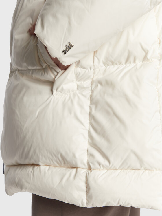 Add Add Vatovaná bunda 6AW445 Biela Regular Fit