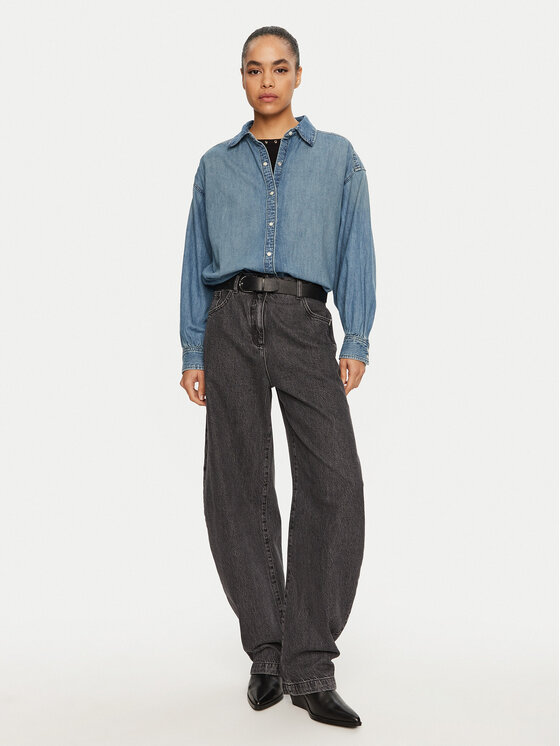 Wrangler Wrangler Τζιν πουκάμισο Cool Girl 112356474 Μπλε Regular Fit