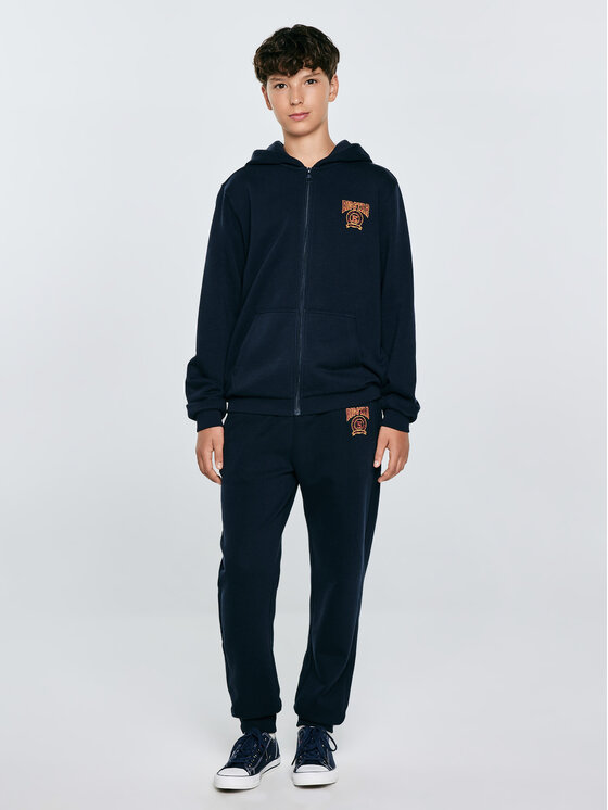 BIG STAR BIG STAR Bluza ARON Granatowy Basic Fit