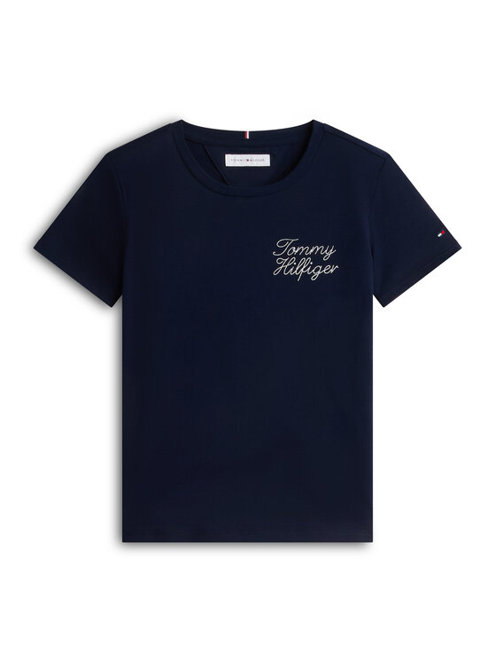 Tommy Hilfiger Tommy Hilfiger T-Shirt KG0KG09454 Σκούρο μπλε Regular Fit