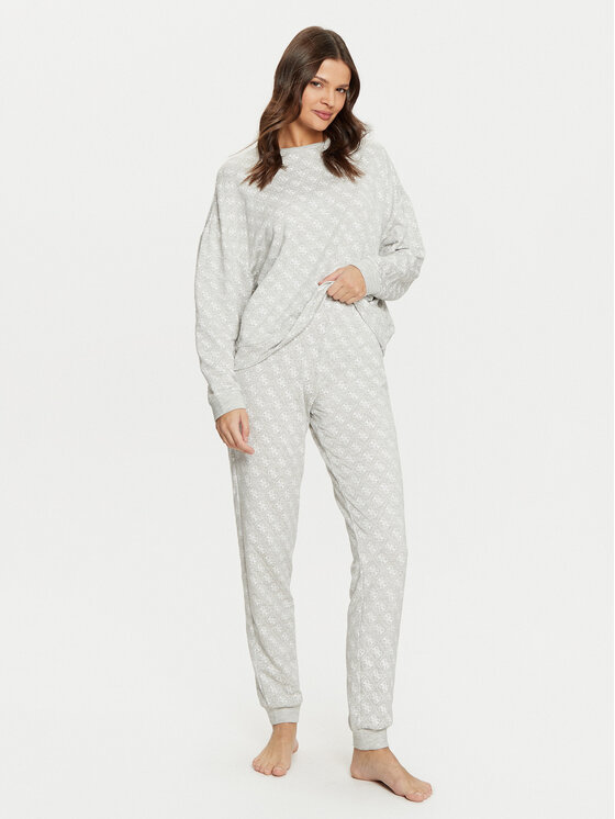Guess Guess Pyžamo O5RX09 KCMB2 Šedá Regular Fit