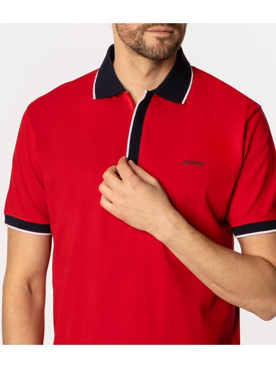 Lee Cooper Lee Cooper Polo TODDY 5024 Czerwony Regular Fit