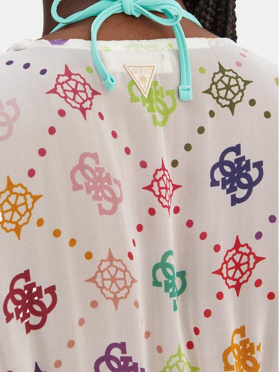 Guess Guess Vestito da spiaggia E6GK08 WE550 Bianco Regular Fit