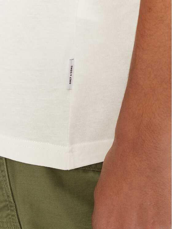 Only & Sons Only & Sons Тишърт Bowen 22032071 Бял Relaxed Fit