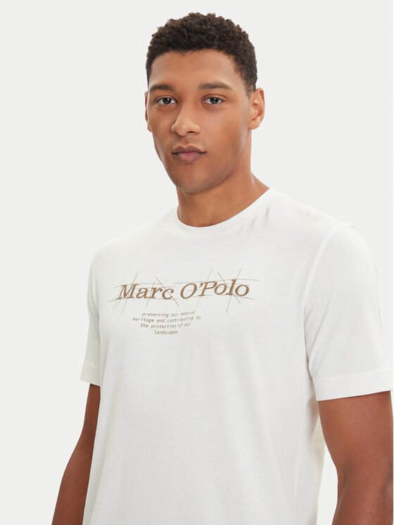 Marc O'Polo Marc O'Polo T-Shirt 528 2305 51196 Écru Regular Fit