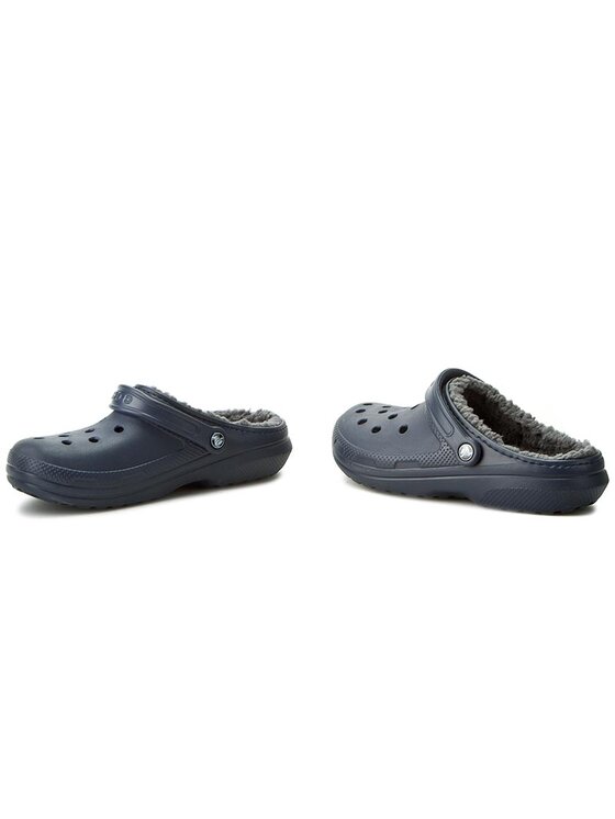 Crocs Crocs Šlepetės Classic Lined Clog 203591 Tamsiai mėlyna