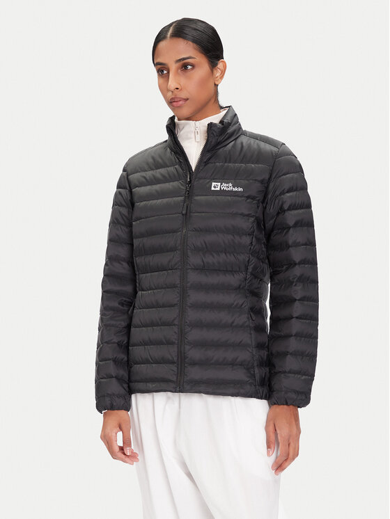 Jack Wolfskin Jack Wolfskin Μπουφάν πουπουλένιο Pilvi 1207761 Μαύρο Regular Fit