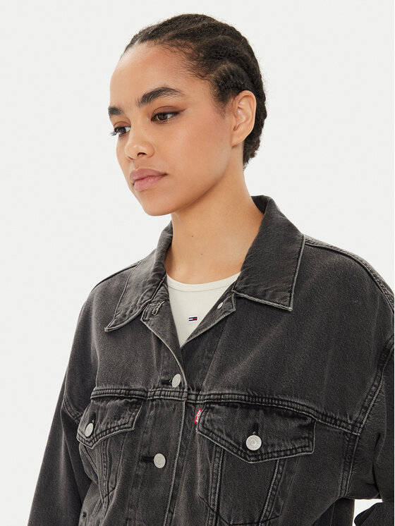 Levi's® Levi's® Džínsová bunda 90's A1743-0000 Čierna Relaxed Fit