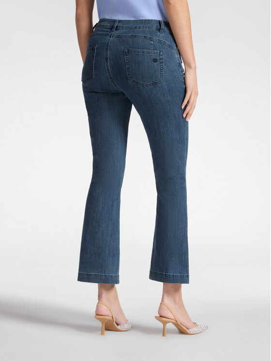 Elena Mirò Elena Mirò Jeansy P526P000408N034 Niebieski Flare Fit