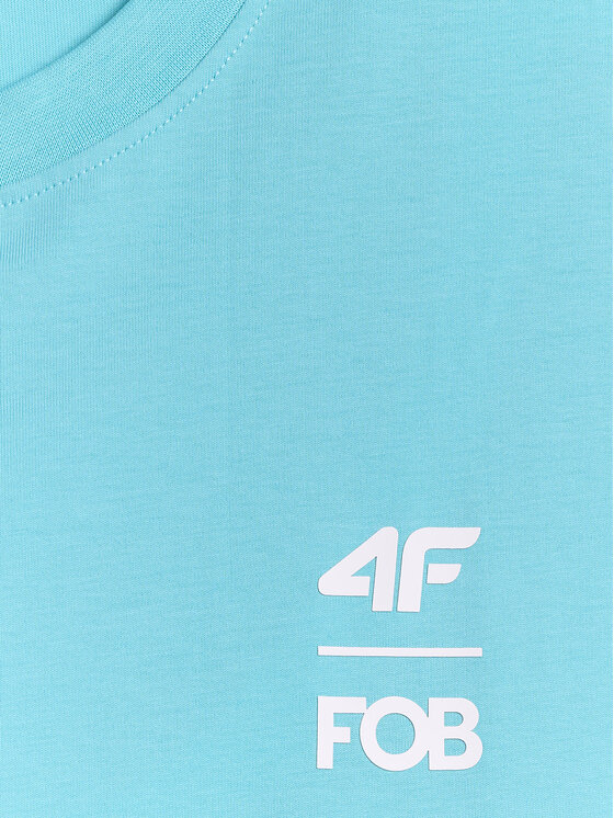 4F 4F Tank top FOB SUMMER Turkusowy Loose Fit