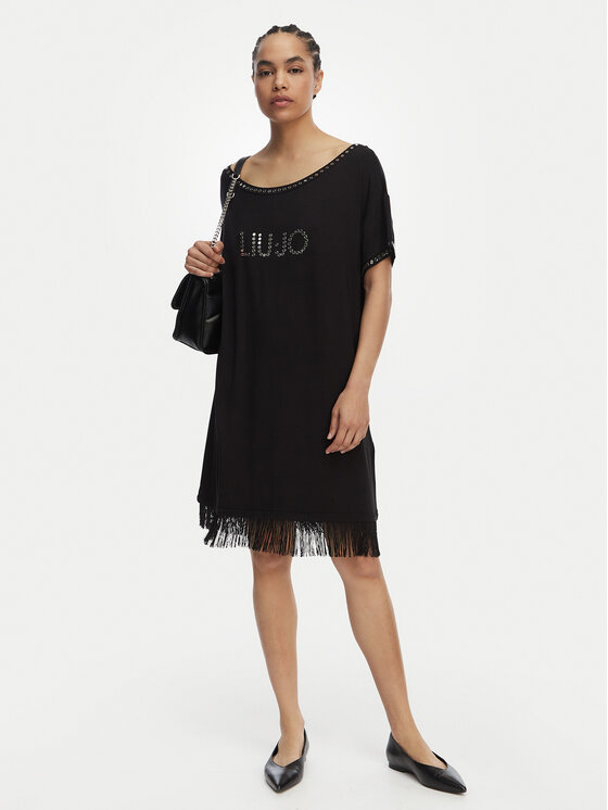 Liu Jo Beachwear Liu Jo Beachwear Ikdienas kleita VA6031 JS360 Melns Regular Fit