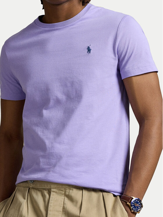 Polo Ralph Lauren Polo Ralph Lauren Тишърт 710671438434 Виолетов Custom Slim Fit