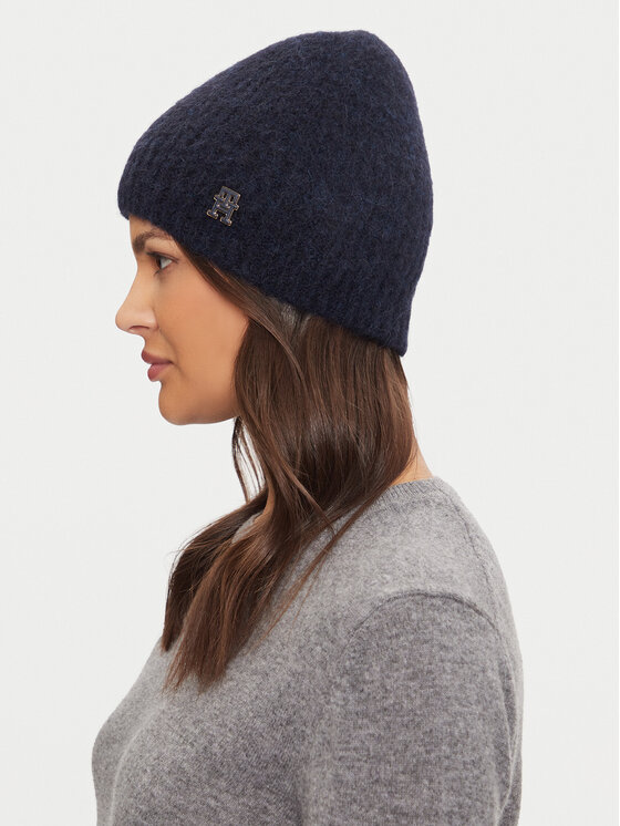 Tommy Hilfiger Bonnet AW0AW16624 Bleu marine Modivo