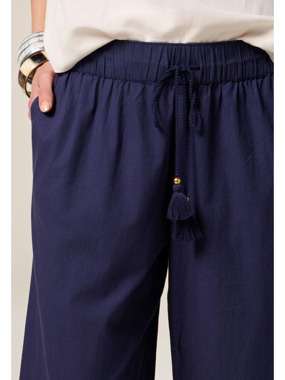 Oltre Oltre Spodnie materiałowe P264J002329N034 Niebieski Baggy Fit