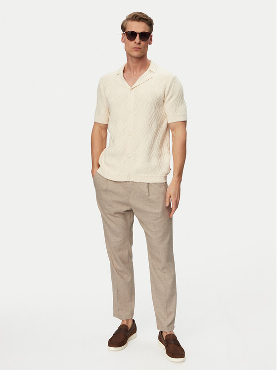 JOOP! Jeans JOOP! Jeans Hemd Diamor 30101667 Creme Regular Fit