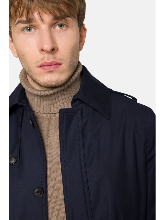 Lancerto Lancerto Płaszcz przejściowy Altea PC131223000012 Granatowy Regular Fit