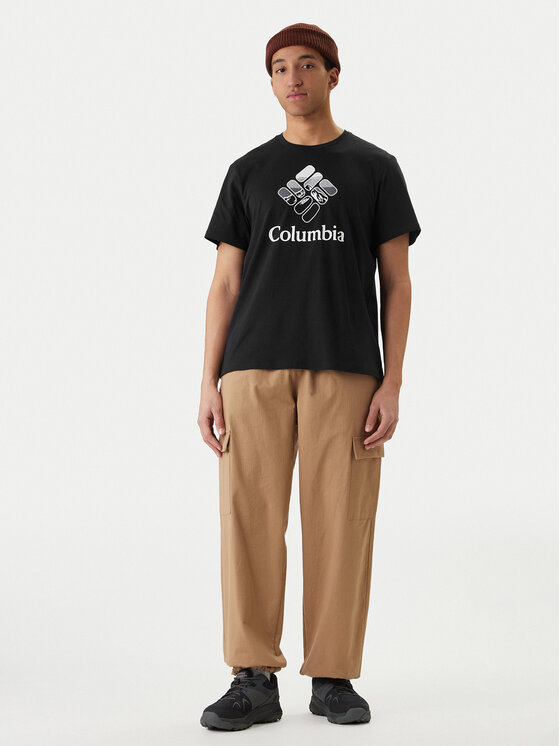 Columbia Columbia T-Shirt Graphic 2155031 Czarny Regular Fit