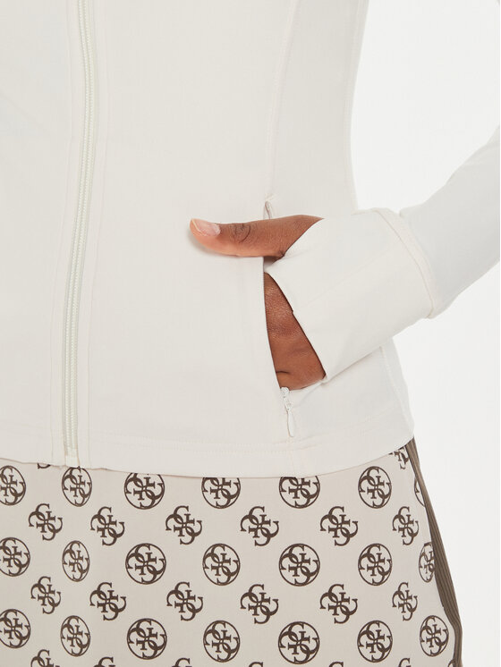Guess Guess Μπλούζα Marika V4YP12 KCD02 Μπεζ Slim Fit
