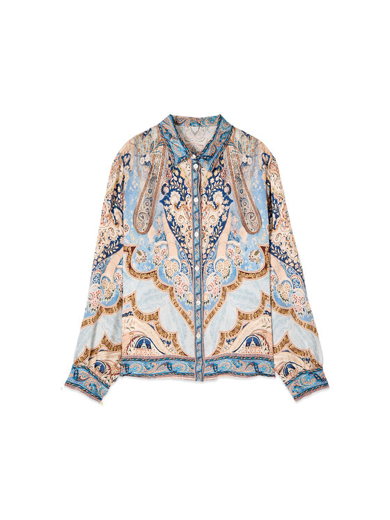 Oltre Oltre Camicia 5095J000934N0Z4 Turchese Regular Fit